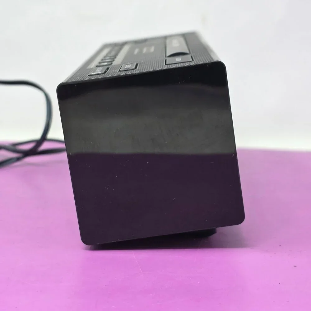 Sony‎ Black Digital Alarm Clock Radio With Nature Sounds & Snooze Function Works